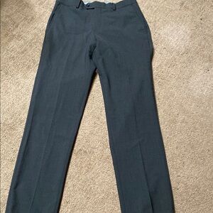 Bar III Slim Fit Dark Gray Wool Trousers